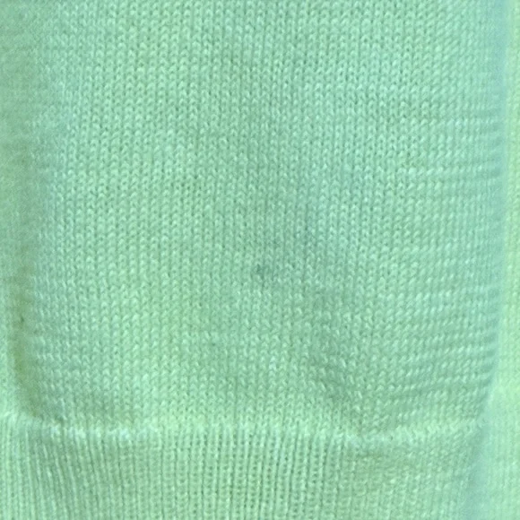 TORY BURCH bright yellow cotton sweater sz small - Picture 6 of 10